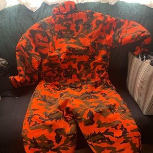 Winchester 2XL orange camouflage coveralls